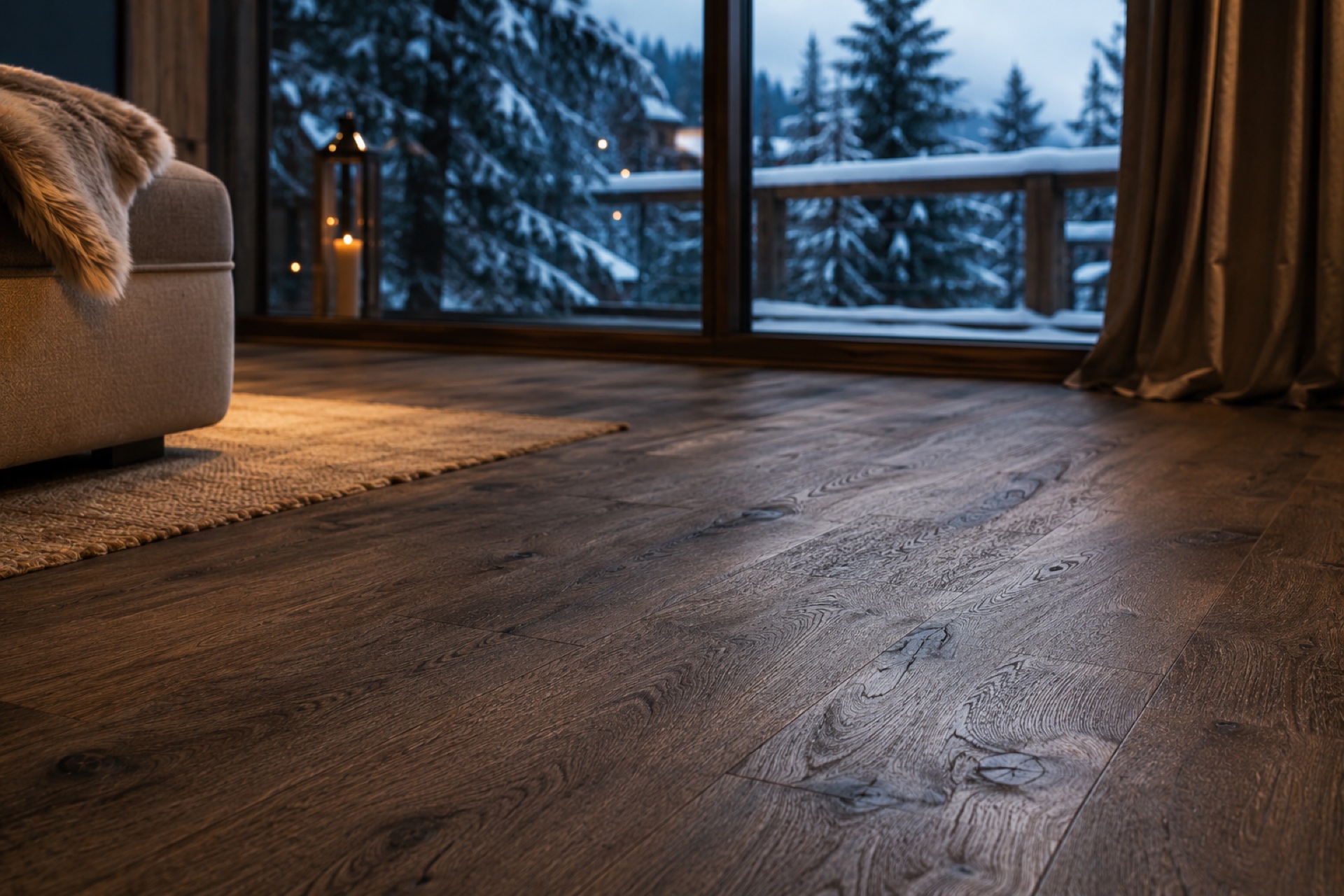 Parquet posé à Courchevel